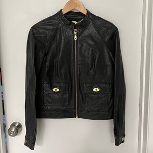 Mulberry leather jacket
